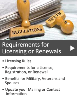 Requirements for licenses